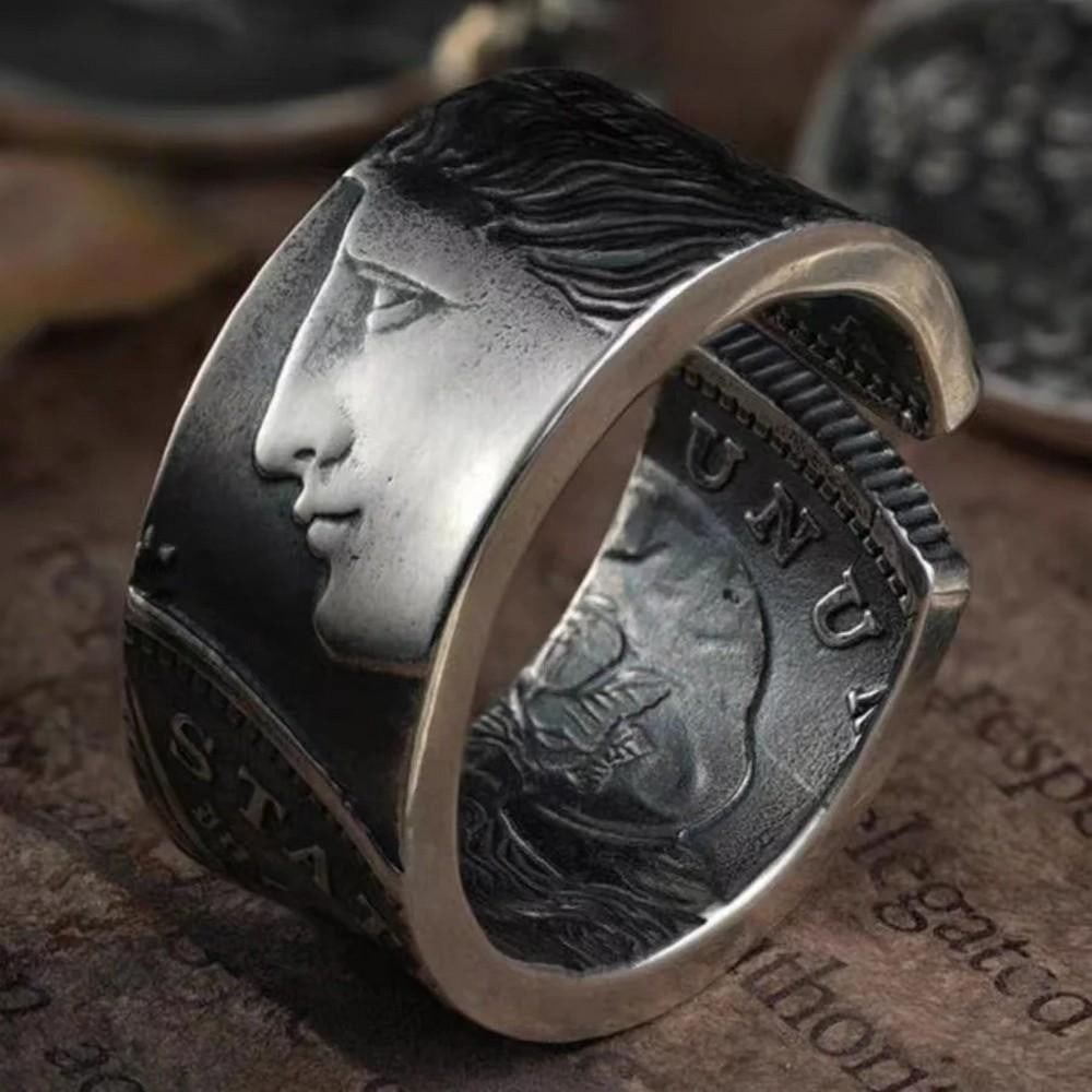 Morgan Silver Coin Bangle - 4