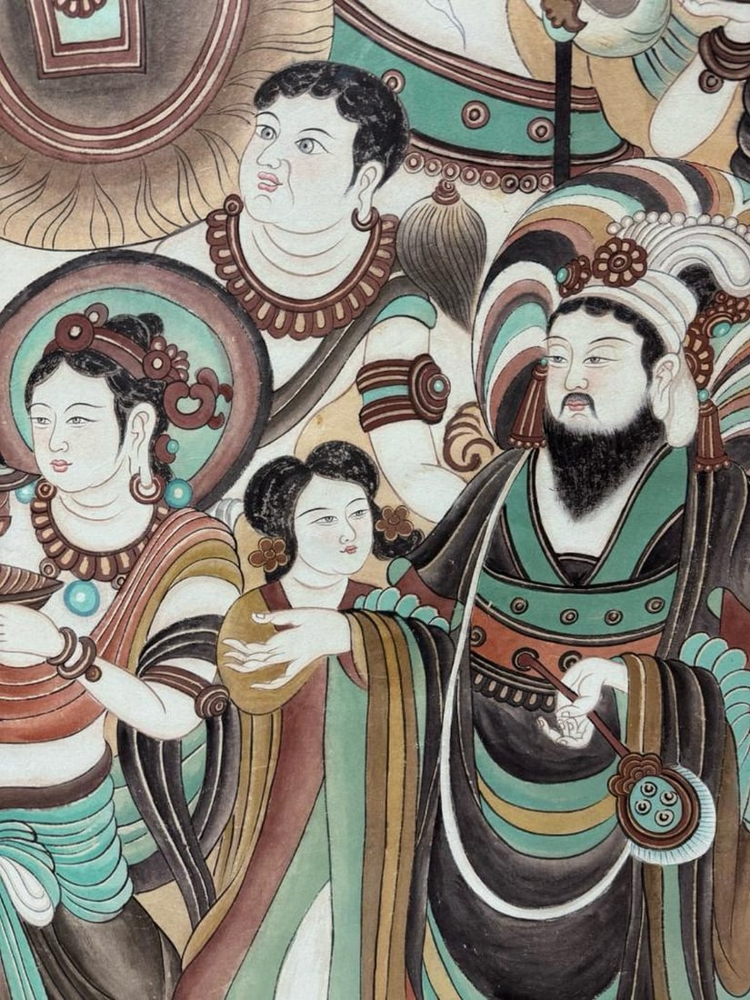 Celestial Assembly Inspired Scroll Painting by Zhang Daqian - 7