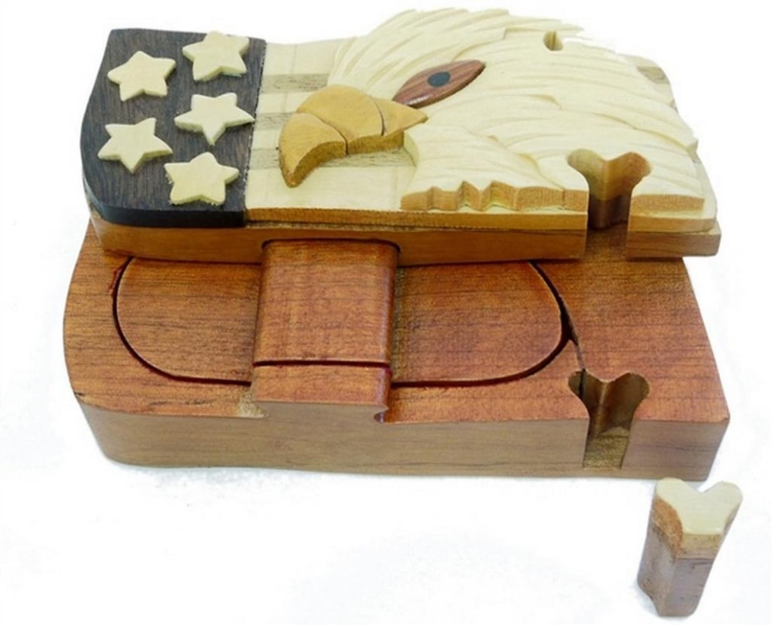 USA Eagle Puzzle Keepsake Box - 4