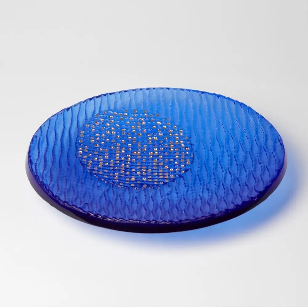 Sapphire Elegance Glass Bowl" by Deborah Timperley (1 of 3)