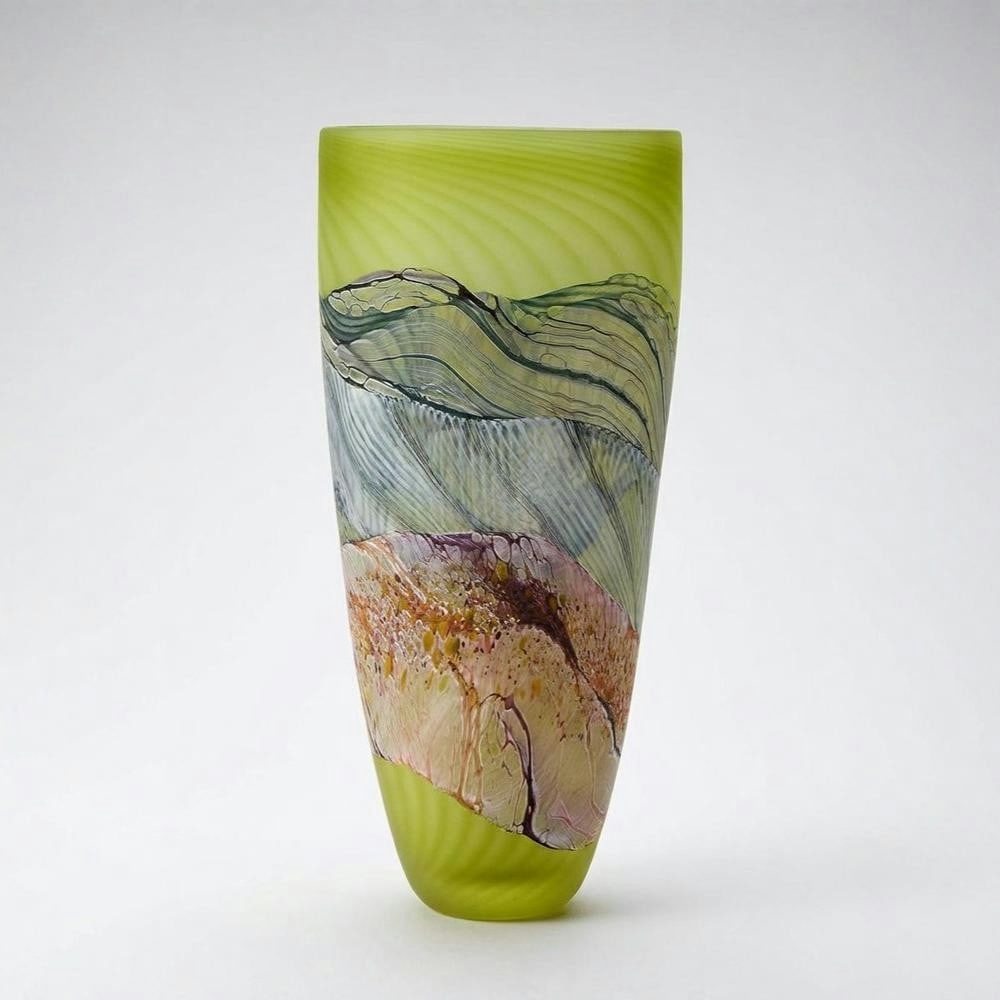 “Sea Shore Samphire?? Tall Glass Vase by Thomas Petit (1 of 1)