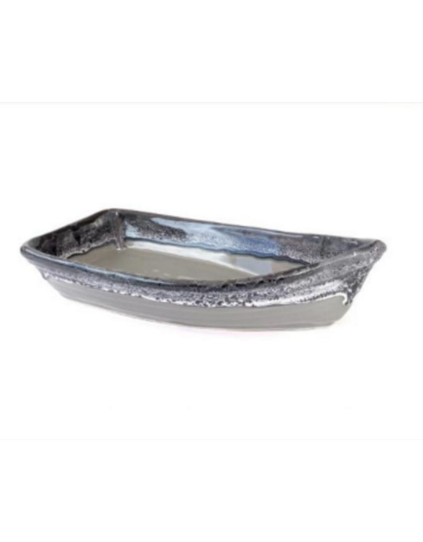 River Rock Ceramic Charcuterie Boat (1 of 1)
