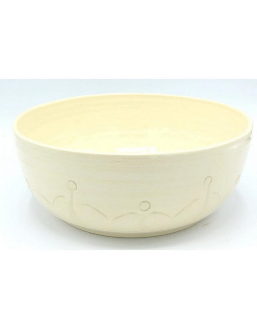 Extra-Large Ivory Friendship Bowl: Extra-Large Ivory Friendship Bowl The Friendship Bowl is a heartfelt gift that nourishes the soul. Designed to celebrate the tradition of sharing food with loved ones, its circle of friends imagery