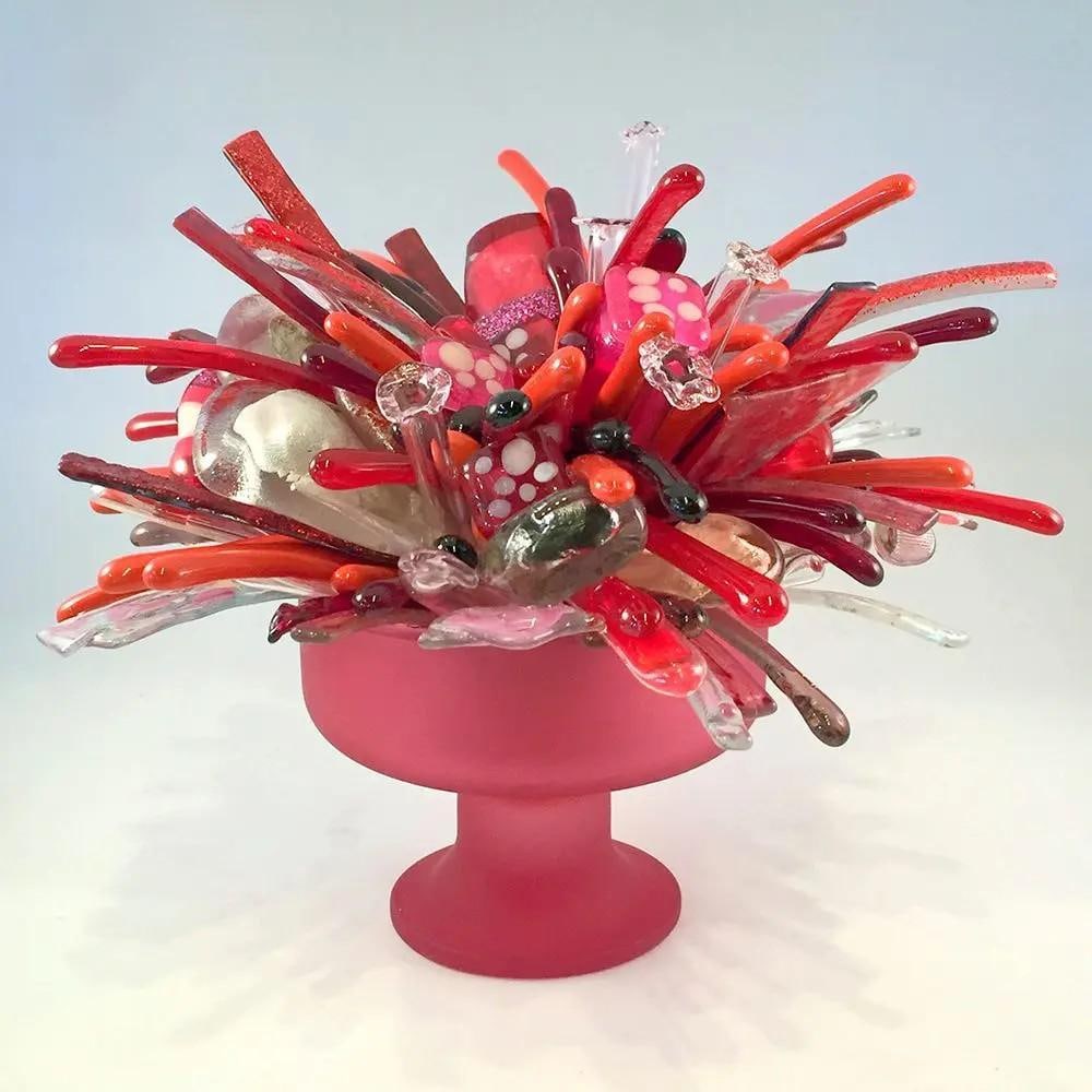 Pink Flower Abstract Sculpture by Janine Altman (1 of 3)
