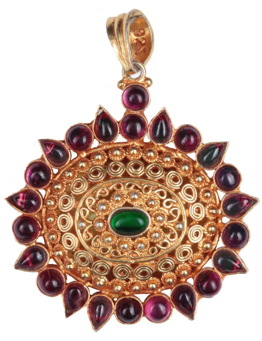 Ornate Devotion Pendant: Ornate Devotion Pendant This pendant is more than an accessory—it is a work of art that carries the essence of ancient traditions and timeless craftsmanship. Inspired by the elaborate detailing of
