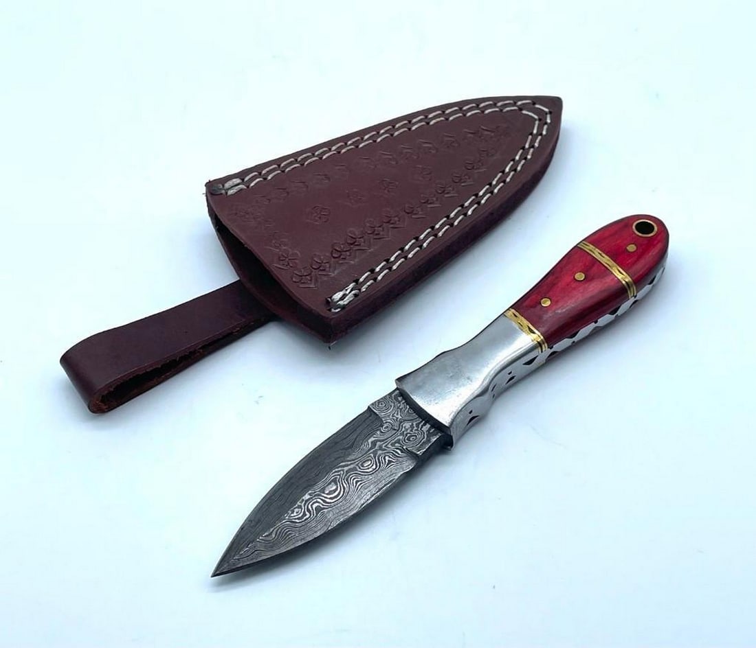 Hells Terrace Damascus Spear Point Dagger - 2