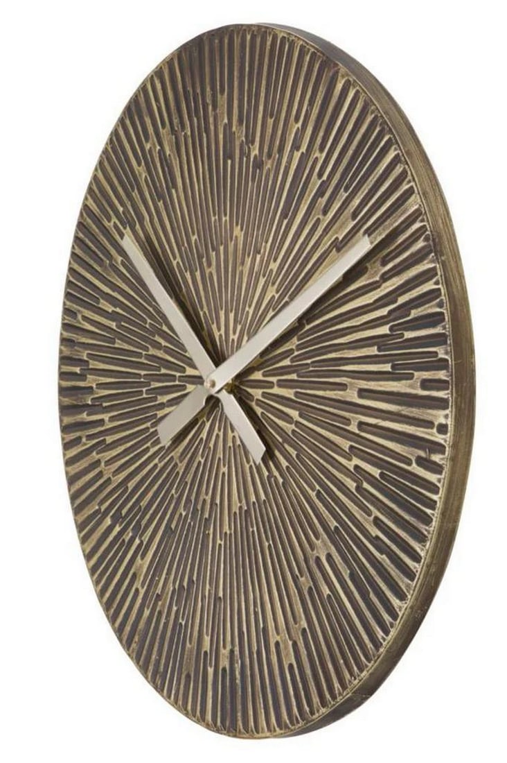 Bronze Metal Wall Clock - 3
