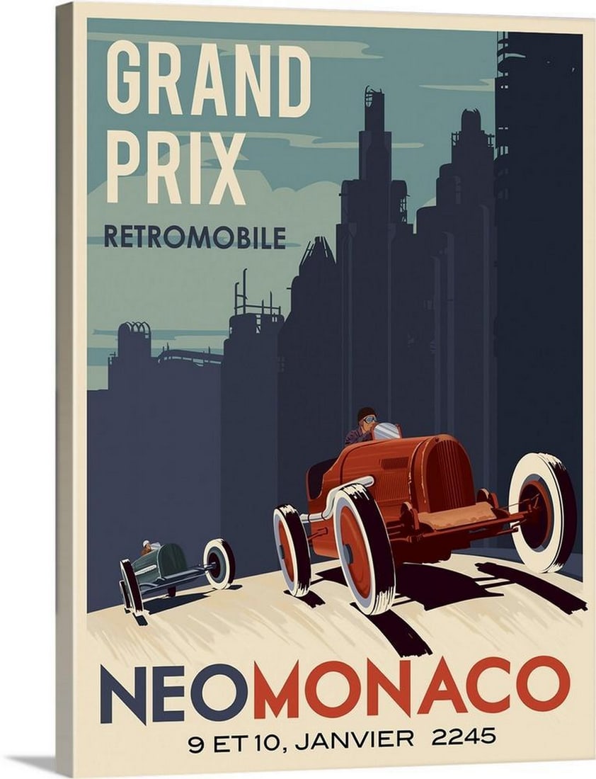 Vintage Car Race Canvas Print by Steve Thomas (1 of 2)