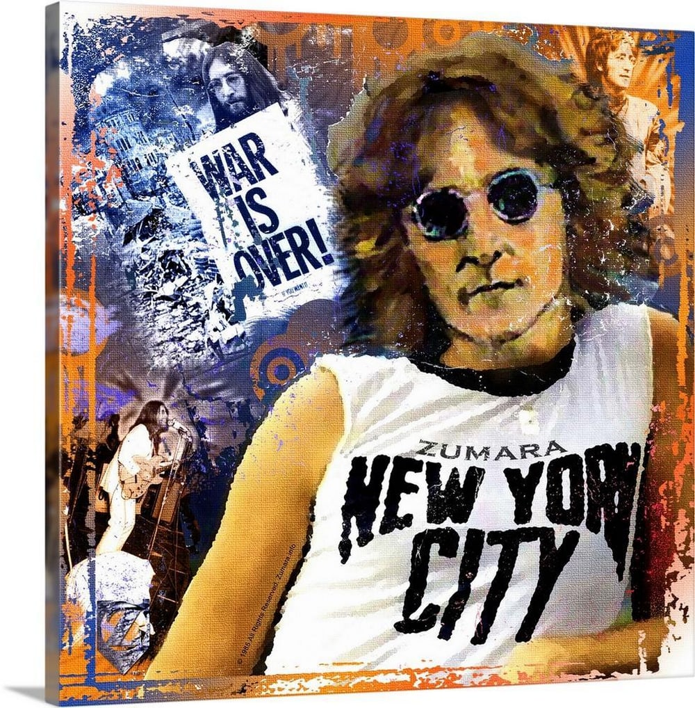 John Lennon New York Lounge Canvas Print (1 of 2)