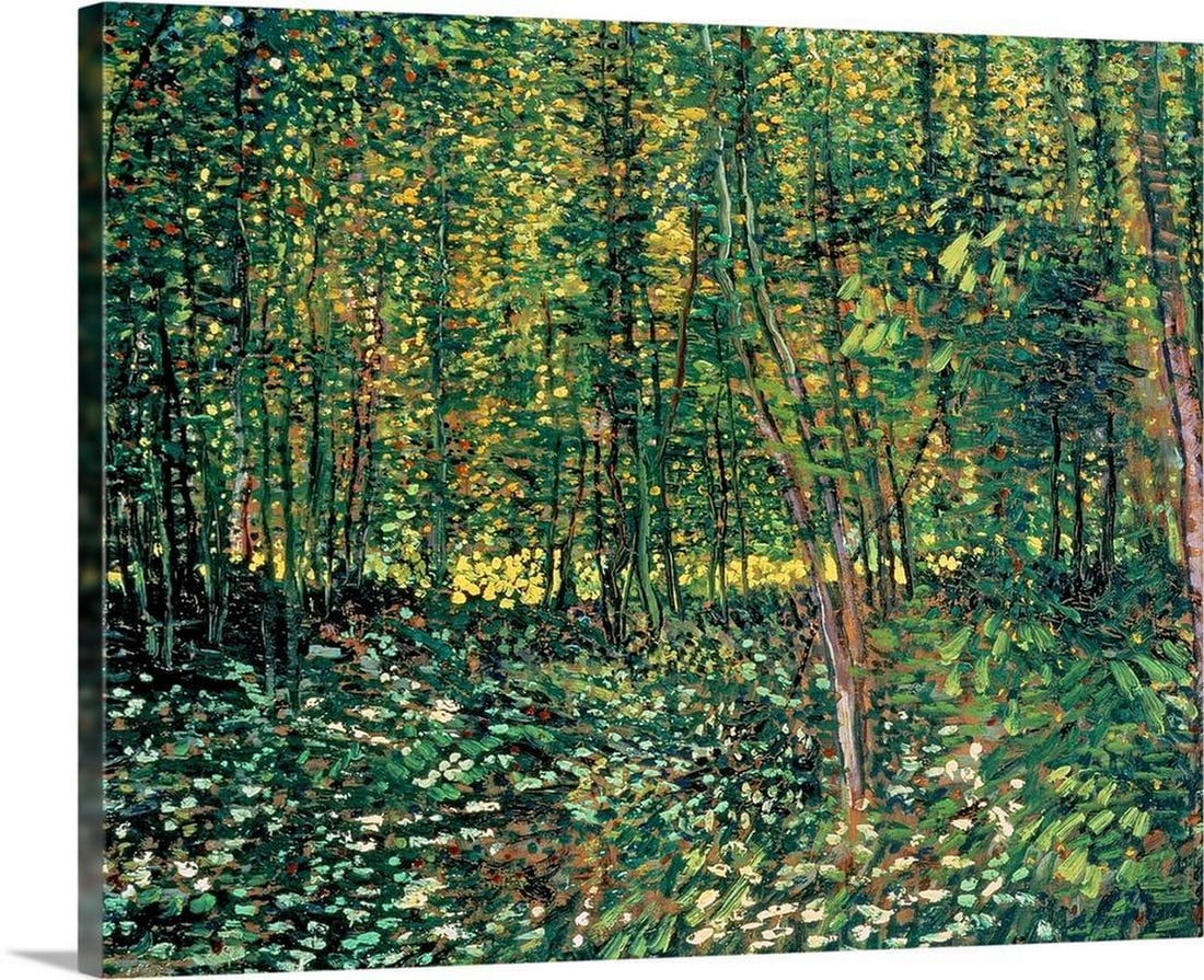 Trees and Undergrowth Canvas Reproduction (1 of 2)