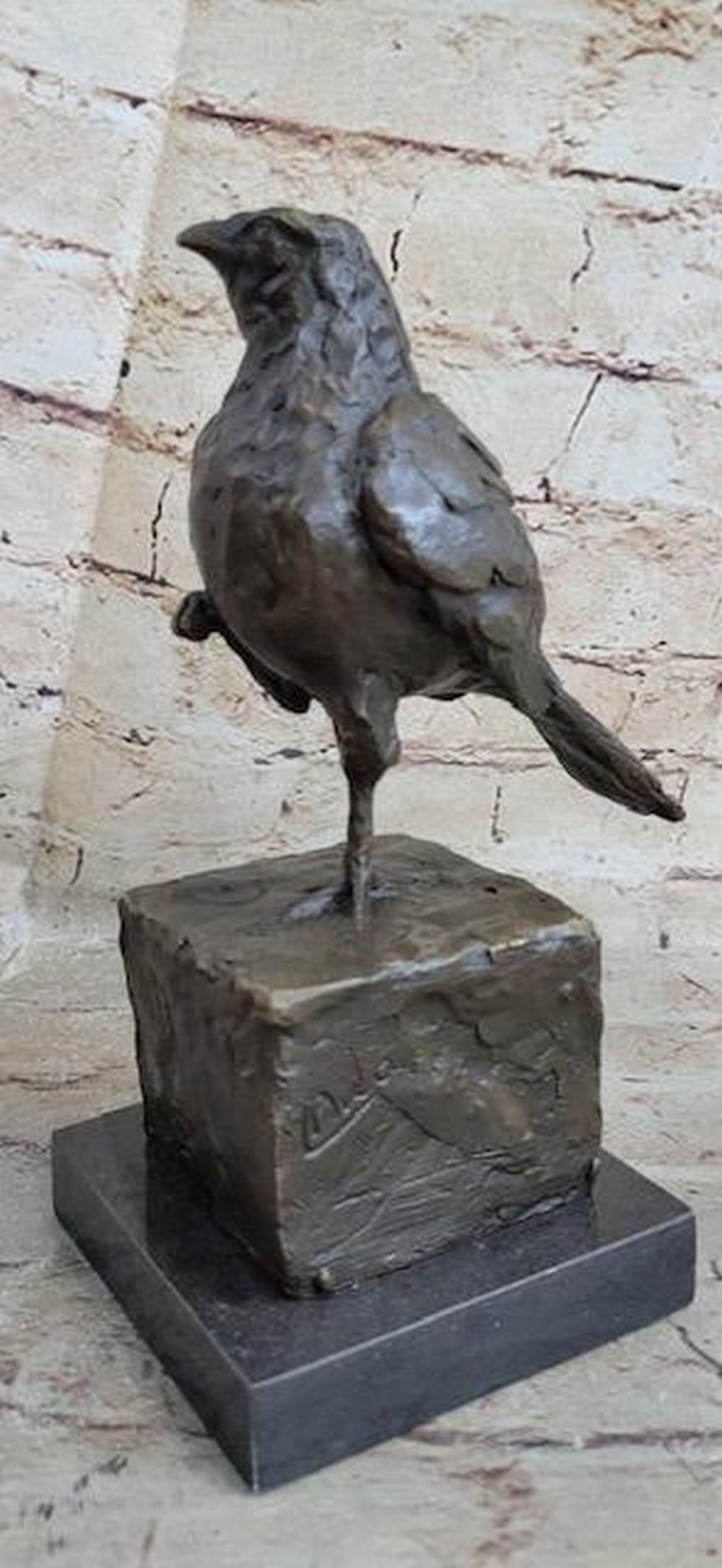 Original Bronze Common Pheasant Sculpture Signed by Milo on Marble Base - 8" x 6.5" (1 of 9)