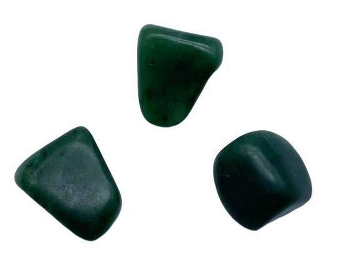 Lot Of 3 Jade Worry Stones: Lot Of 3 Jade Worry Stones Rub or roll tension away with these beautiful Jade Worry Stones. These group of Worry Stones are approximately 1"L X 1"W. The gorgeous Jade is from Northern British