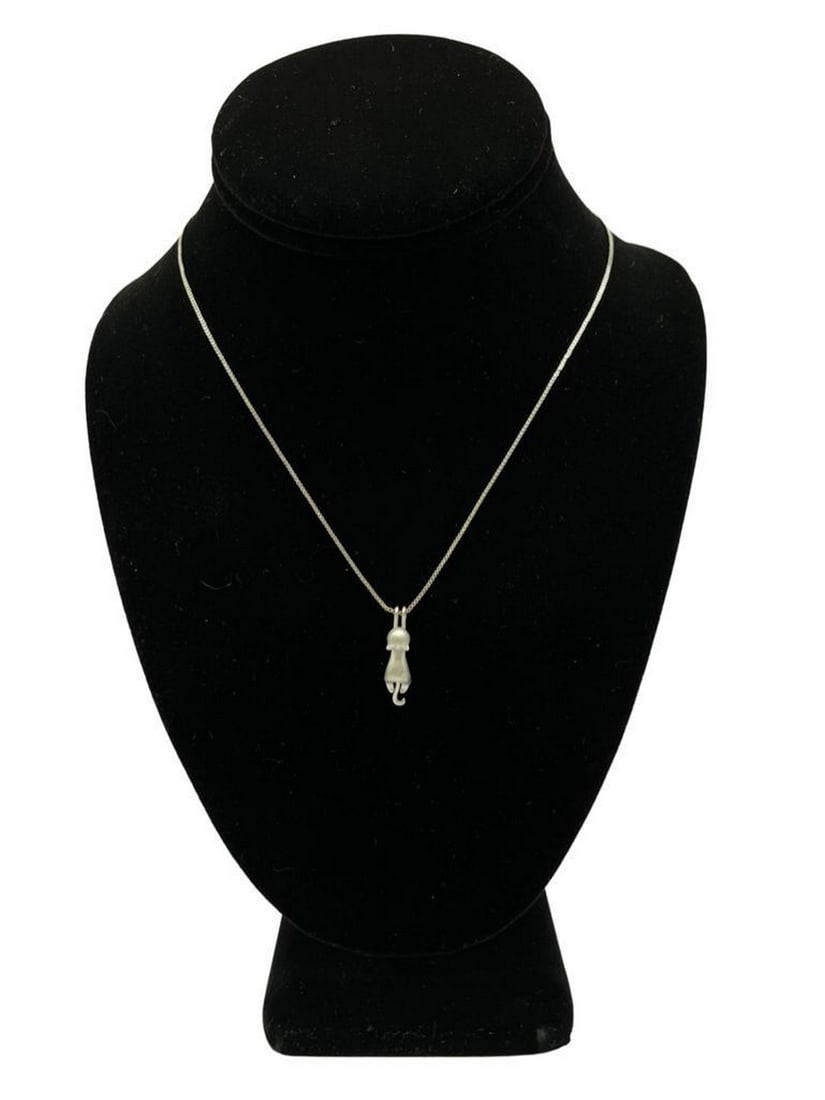 925 Sterling Silver Kitty Necklace (1 of 3)