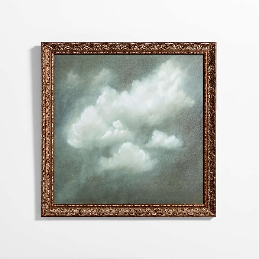 Framed Wall Art Print "Queen of the Clouds" by Tessa Brown - 38.75 "x 38.75": Framed Wall Art Print "Queen of the Clouds" by Tessa Brown - 38.75 "x 38.75" Intended to evoke memories, Tessa Brown's lushly painted cloudscape in "Queen of the Clouds" is