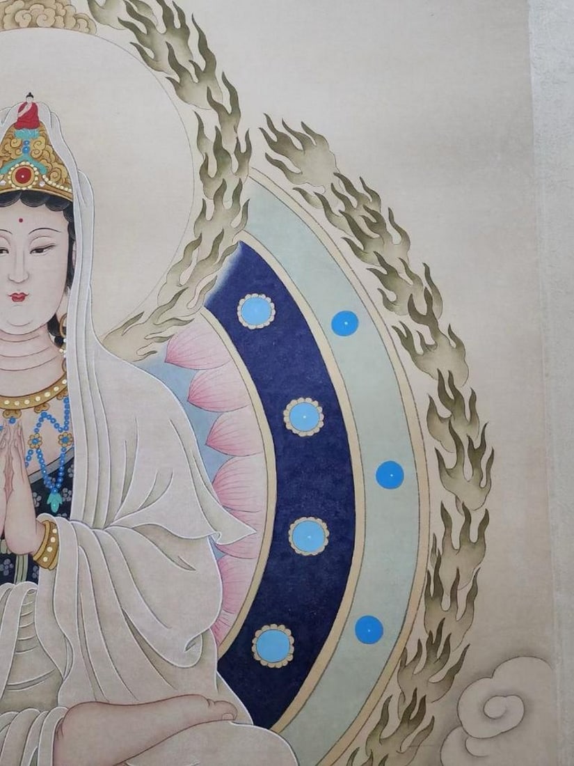 Divine Compassion Handpainted Inspired Scroll - 6