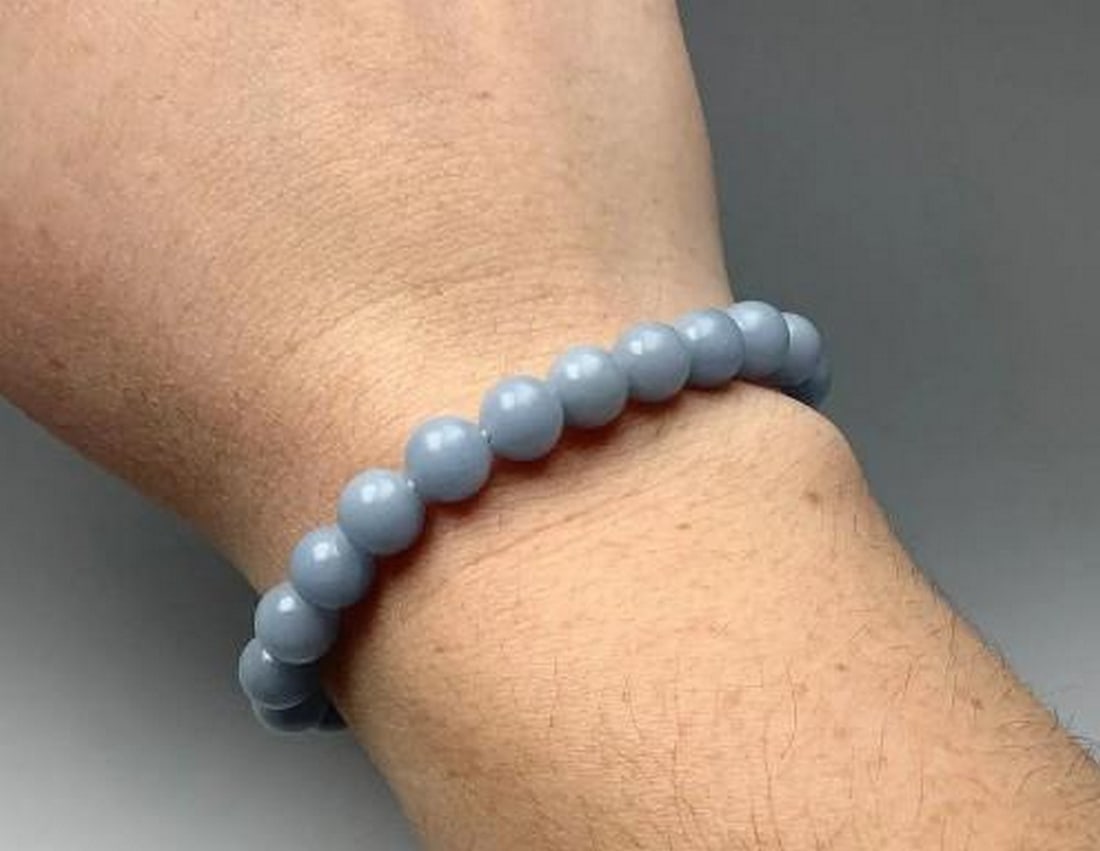 Angelite Harmony Bracelet: Angelite Harmony Bracelet This Angelite Harmony Bracelet features soft blue beads that evoke a sense of calm and tranquility. Known as a stone of peace and spiritual connection, angelite is believed