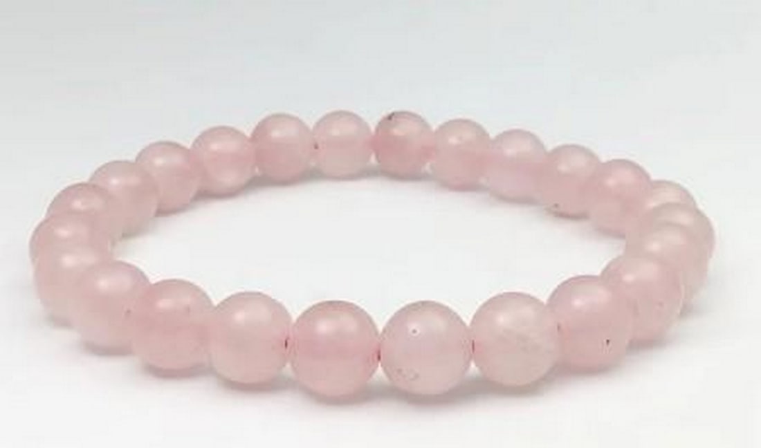 Soft Blush Rose Quartz Bracelet (1 of 2)