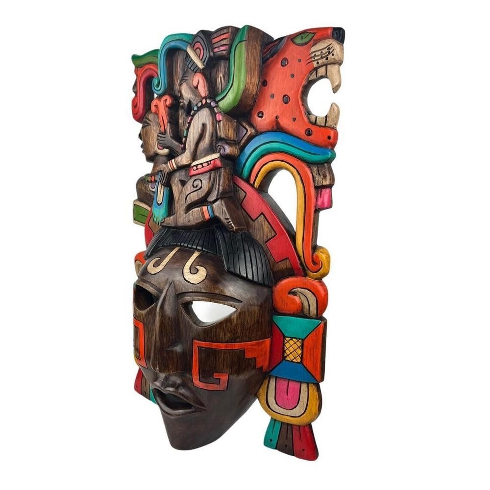 Aztec-Mayan Wooden Mask - 2