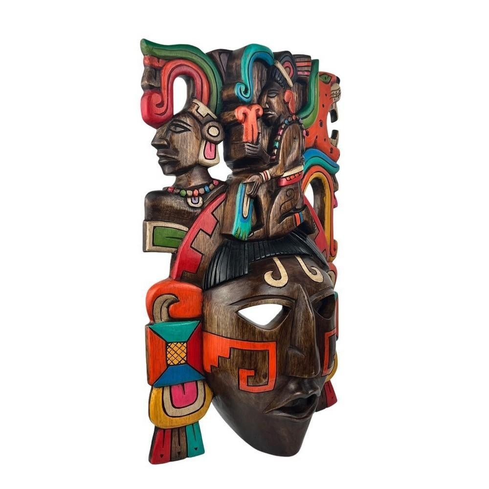Aztec-Mayan Wooden Mask - 3