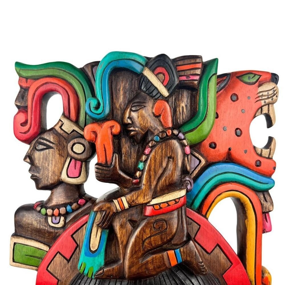 Aztec-Mayan Wooden Mask - 5