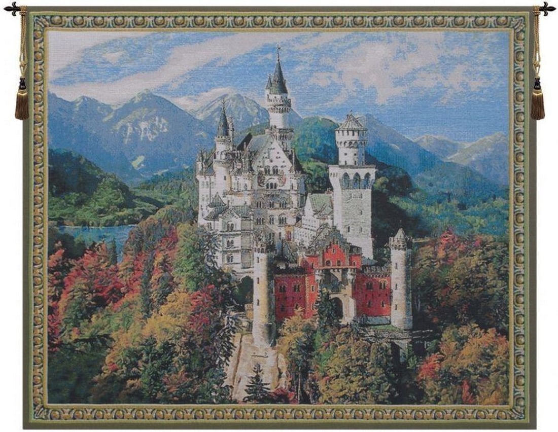 Neuschwanstein Castle Belgian Wall Tapestry - 37'' x 30'' (1 of 3)