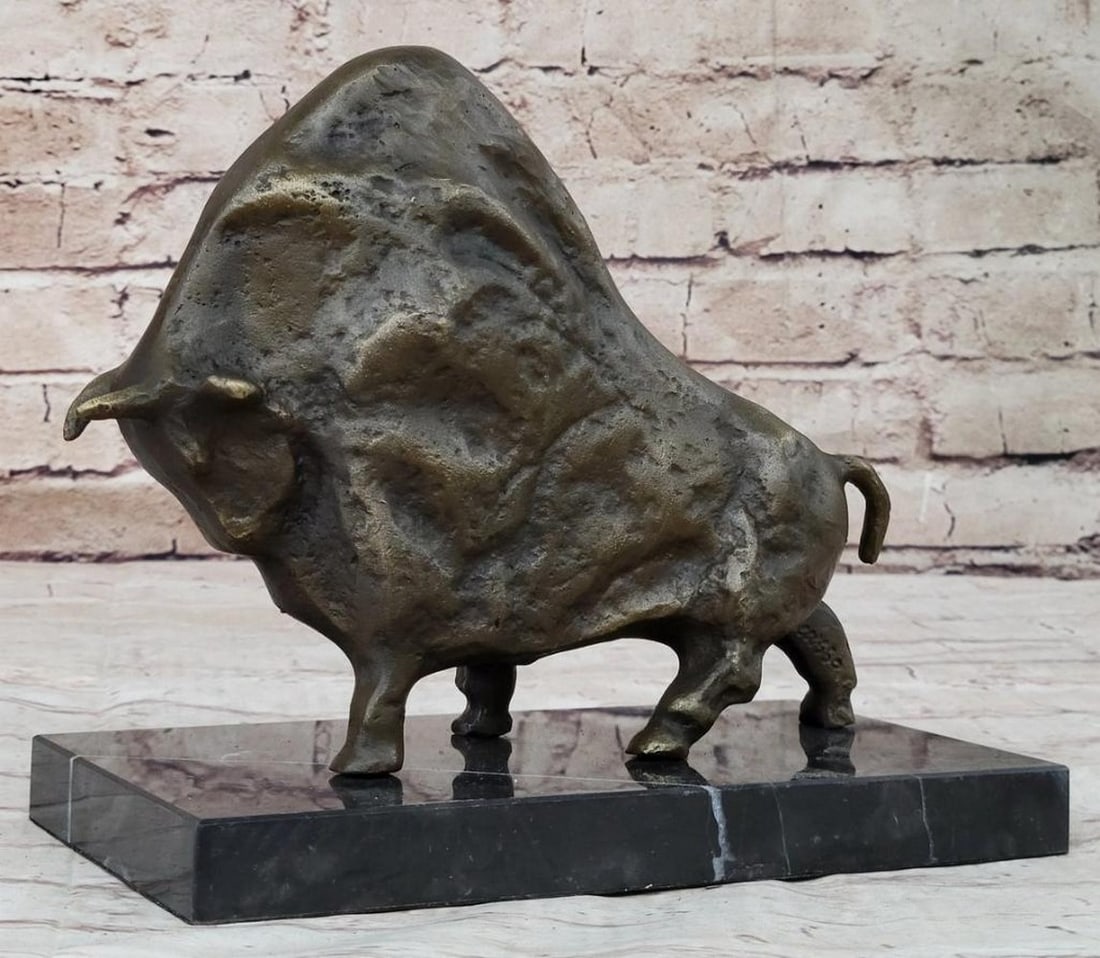 Abstract Bull Bronze Sculpture After Pablo Picasso - 8'' x 8.5'' (1 of 6)