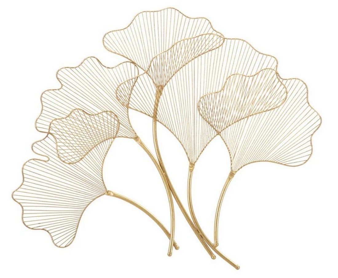 Golden Leaf Wall Decoration with Glamorous Appeal (1 of 4)
