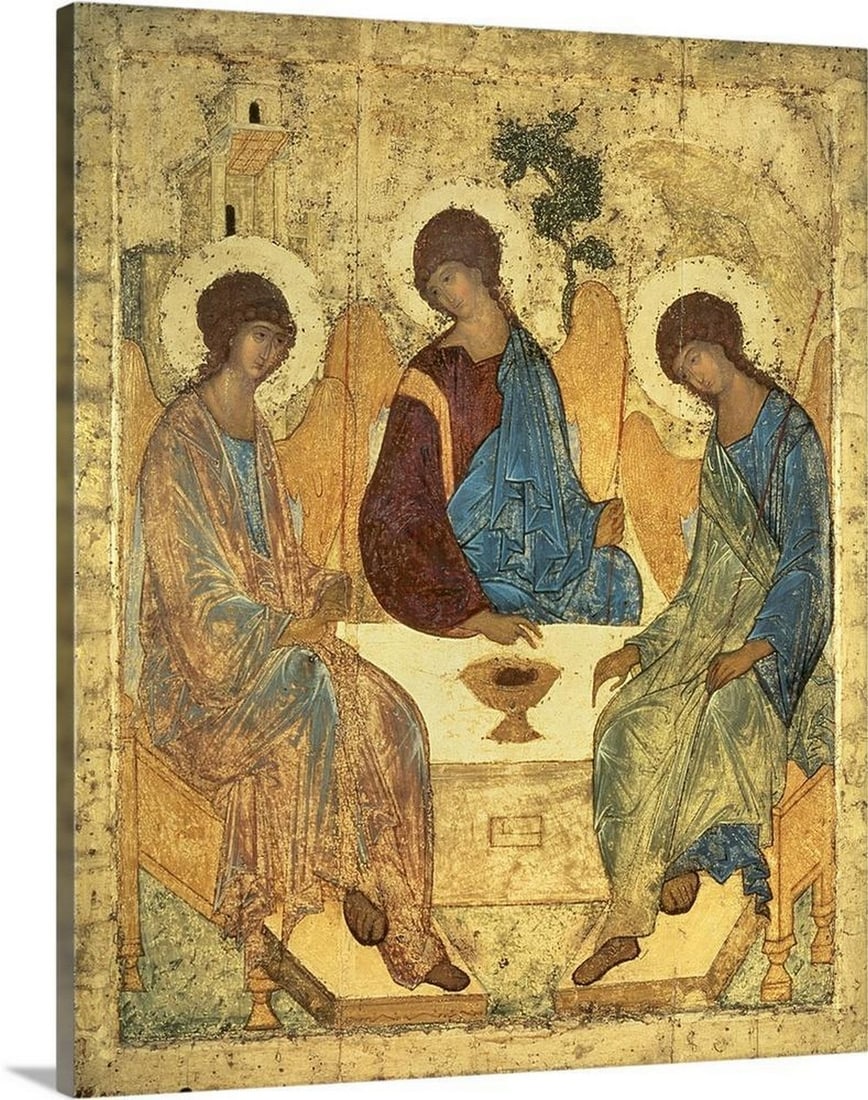 The Holy Trinity, 1420s Canvas Reproduction by Andrei Rublev (1 of 2)