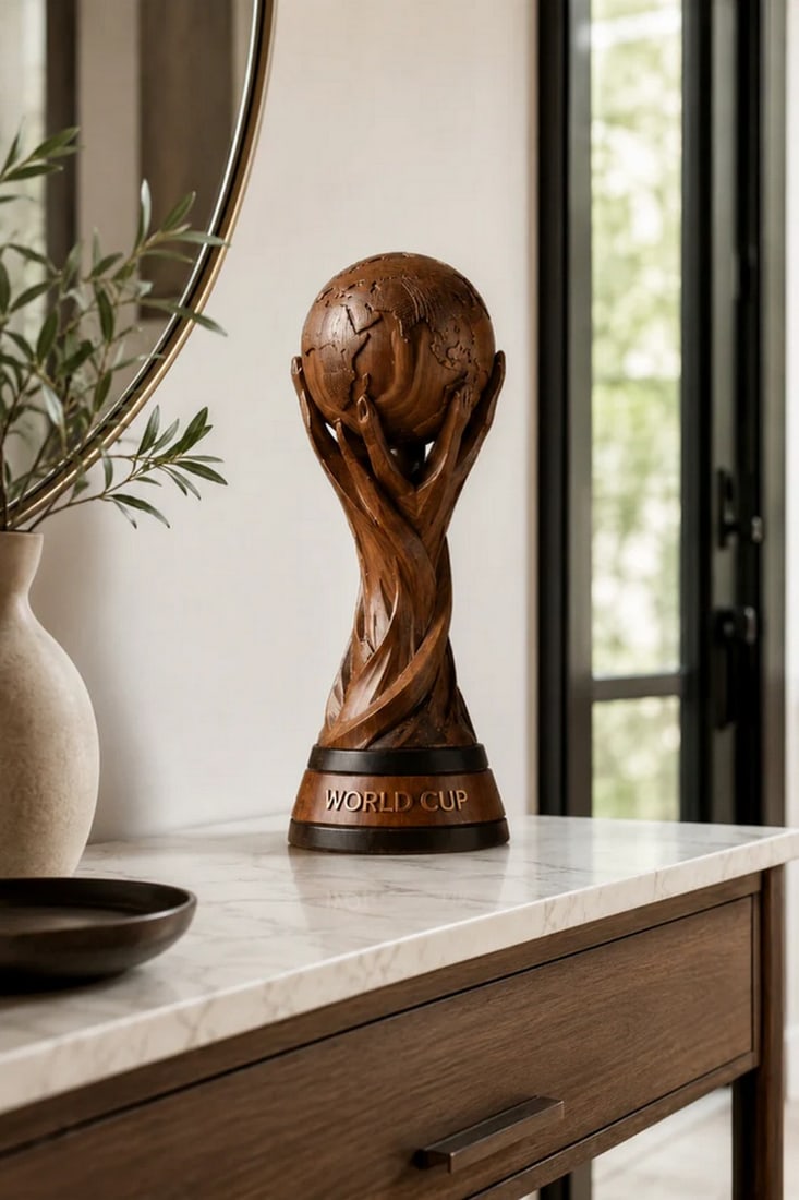 Human World Cup Globe Sculpture - 2