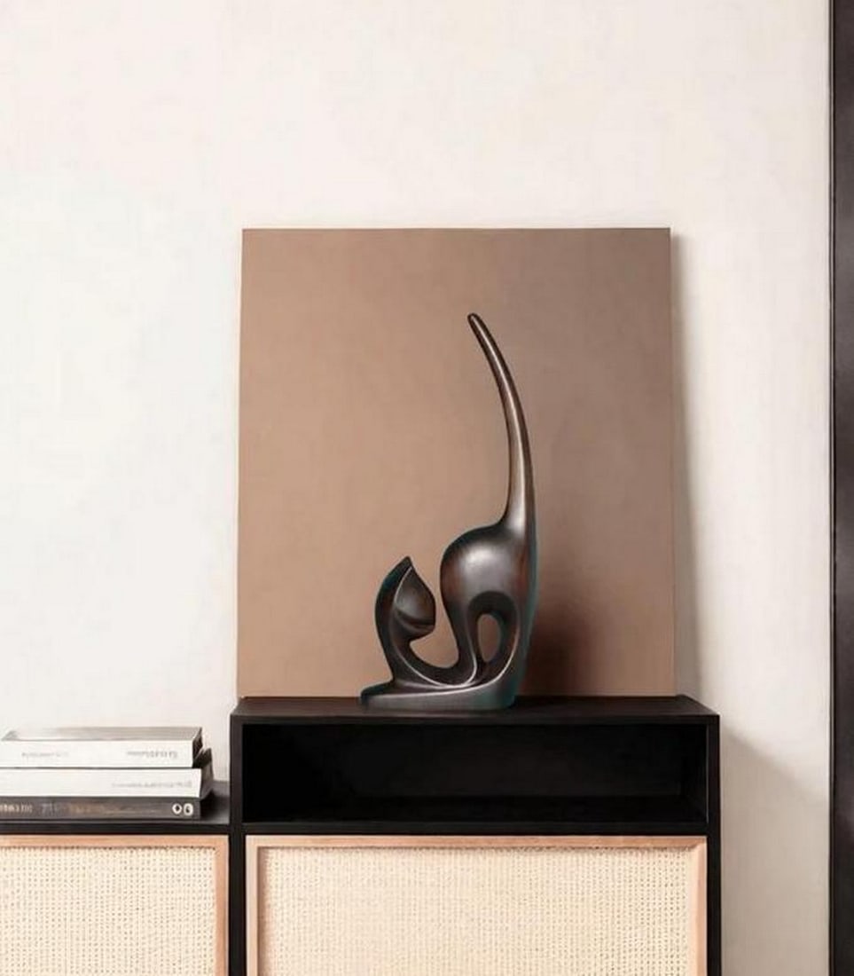 Modern Elegance - Abstract Cat Sculpture - 2