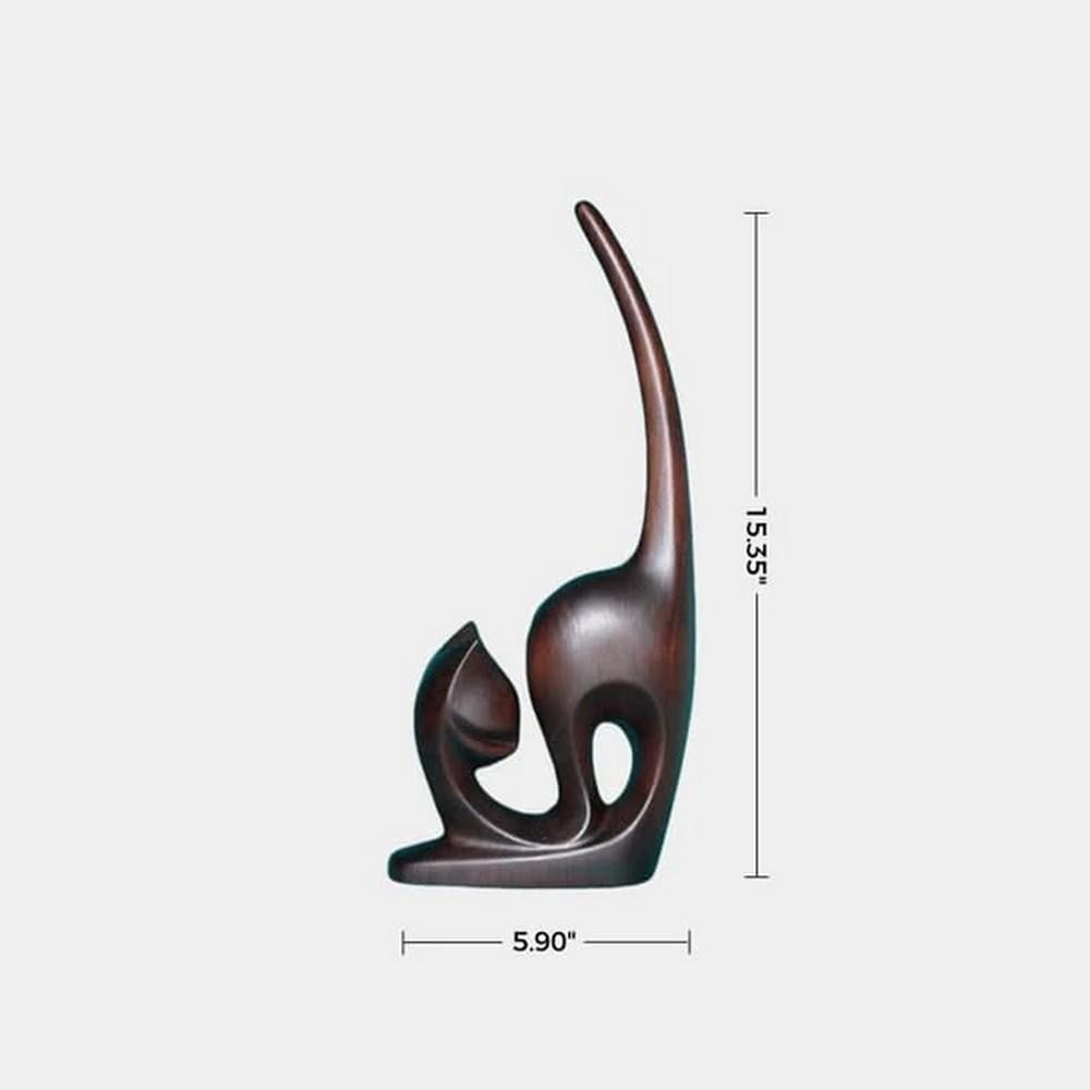 Modern Elegance - Abstract Cat Sculpture - 3
