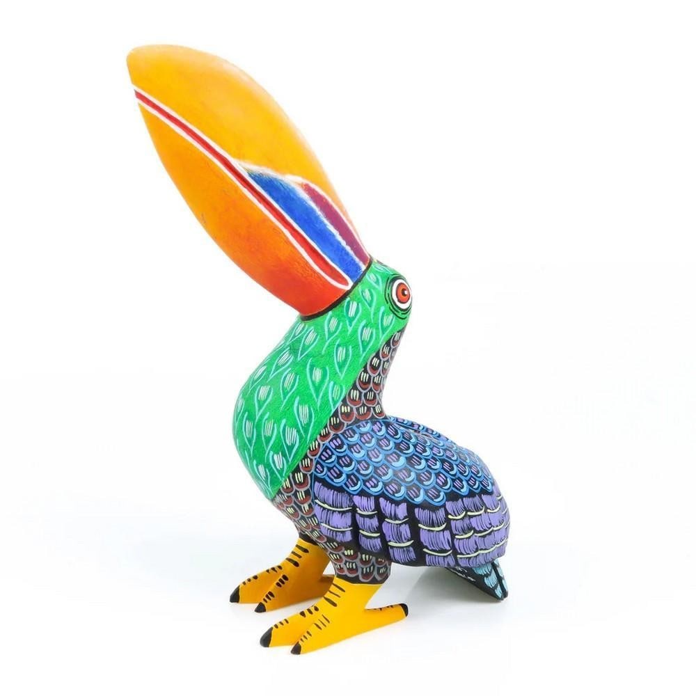 Colorful Toucan - Hand-Carved Oaxacan Alebrije by the Ramirez Family (1 of 4)