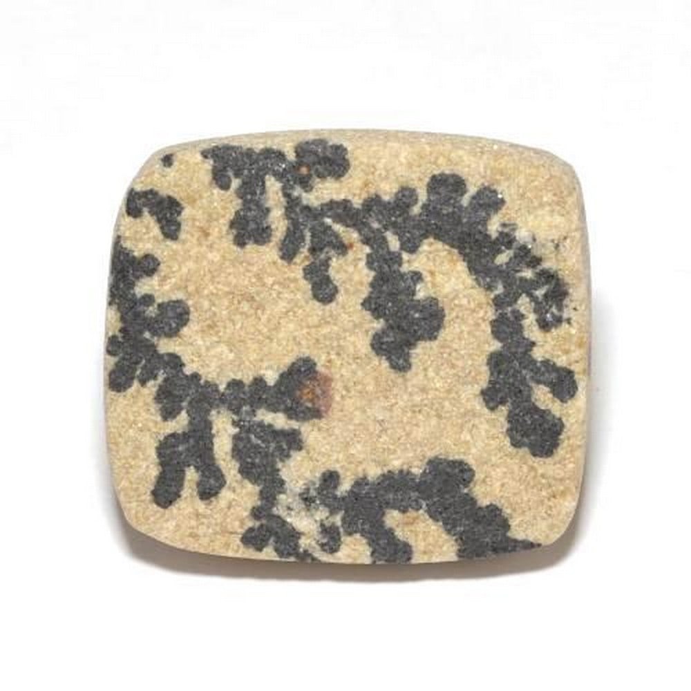 25.75ct Cushion Cabochon Multicolour Psilomelane Dendrite Gemstone: 25.75ct Cushion Cabochon Multicolour Psilomelane Dendrite Gemstone Natural multicolor Psilomelane Dendrite in cushion cabochon shape. The gemstone weight is 25.75ct and it was mined in Mexico. The