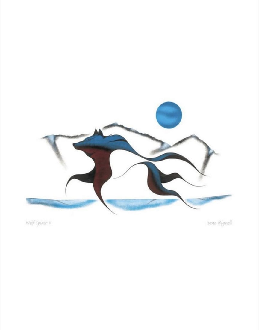 14'' x 12?? Wolf Spirit II Framed Art Print by Isaac Bignell (1 of 1)