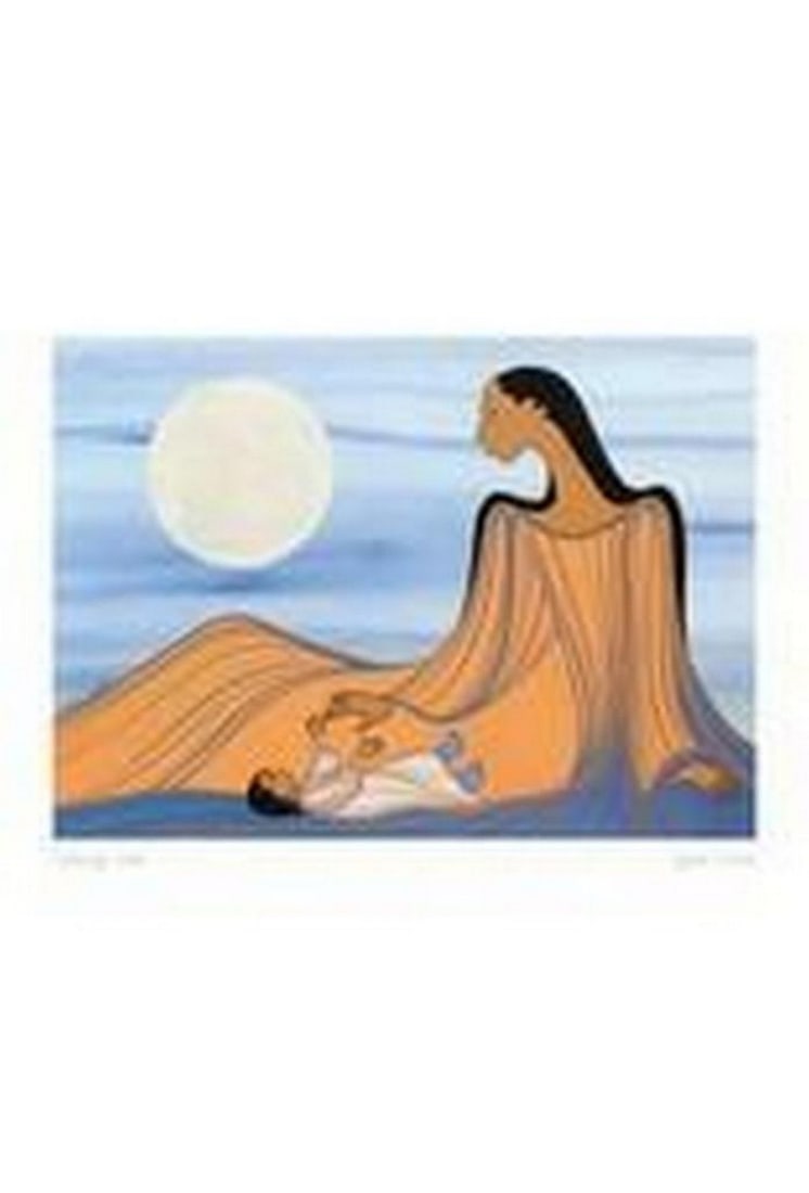 14'' x 12'' Picture Art Framed Evening Star by Maxine Noel: 14" x 12" Picture Art Framed Evening Star by Maxine Noel Maxine Noel was born in Manitoba to Santee Oglala Sioux parents, and her formative years were spent on her mother's reserve. However, a