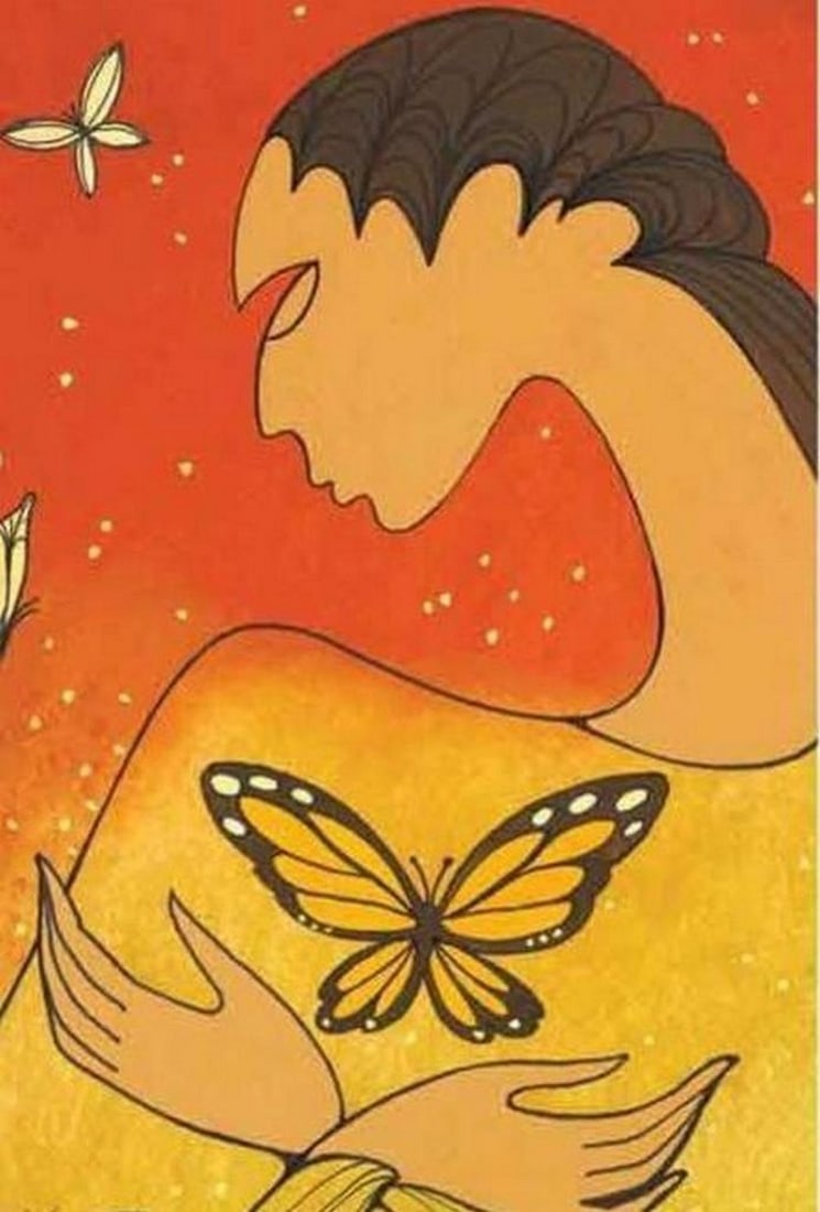 12'' x 14'' Maxine Noel's ''Serendipity'' Framed Art Print: 12" x 14" Maxine Noel's "Serendipity" Framed Art Print Maxine, born to Santee Oglala Sioux parents in Manitoba, spent her early years on her mother's reserve. However, at the age of
