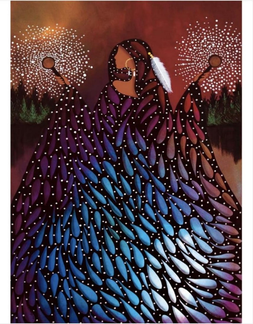 12'' x 14'' The Rainmaker Framed Print by Betty Albert: 12" x 14" The Rainmaker Framed Print by Betty Albert Betty Albert-Licenz was adopted and raised by French Canadian parents in Northern Ontario. She spent time on Vancouver Island where both of