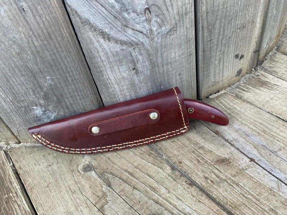9'' Damascus Drop Point Blade - 3