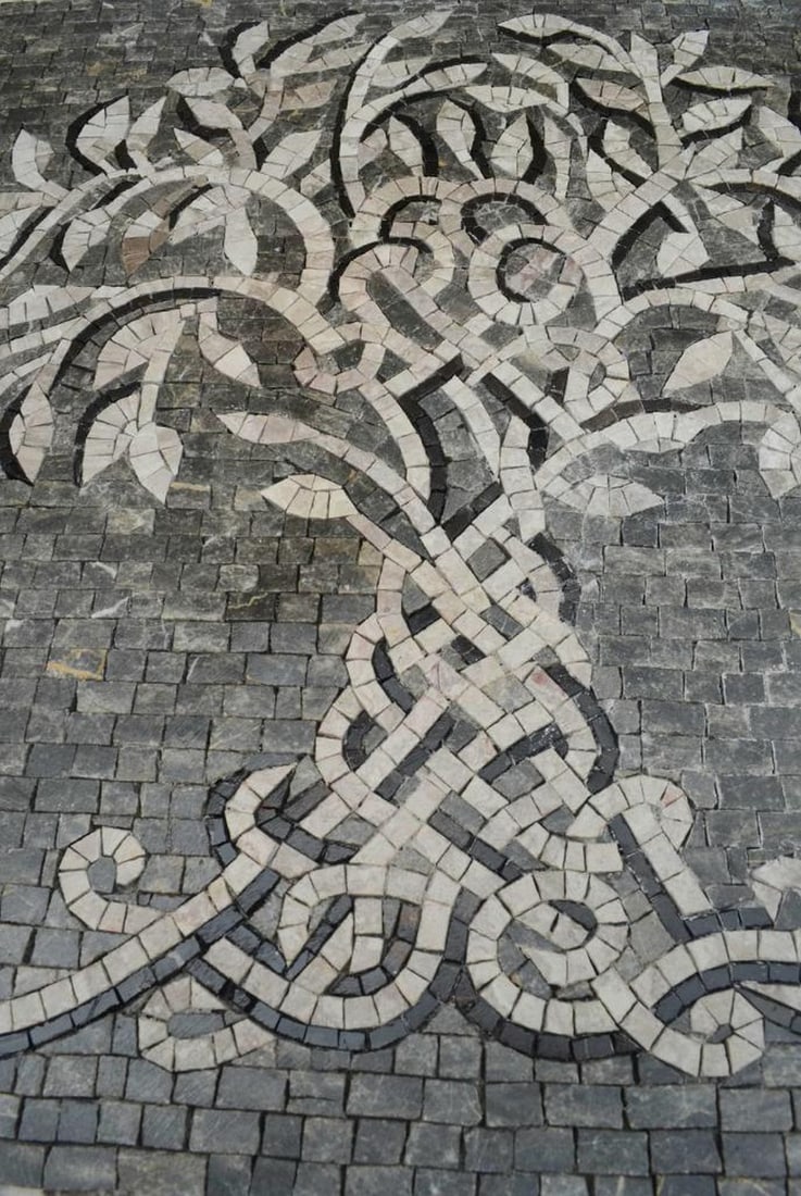 Harmony Tree Marble Mosaic Panel - 2