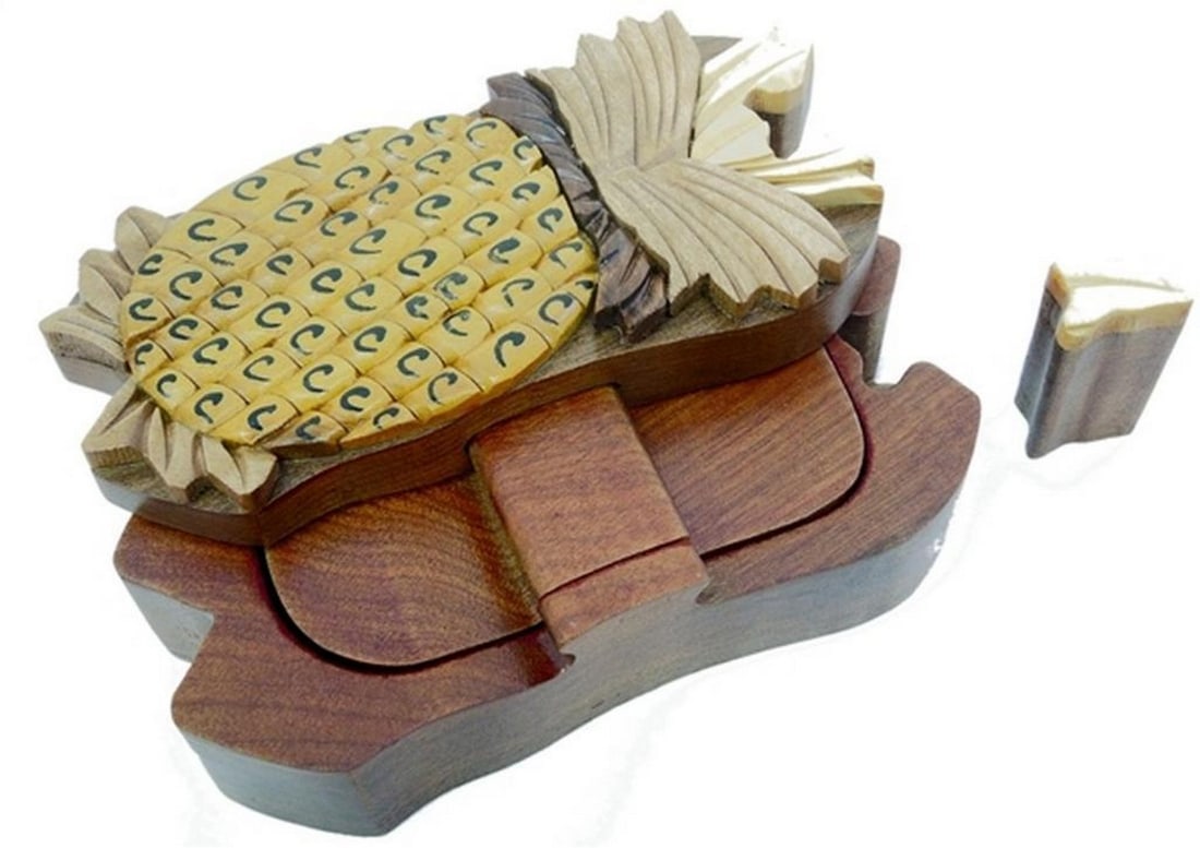 Mahogany Pineapple Keepsake Box - 2