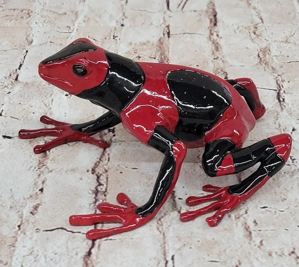 Frogman Frog Original Bronze Sculpture Signed by Marius - 3.5'' x 7'': Frogman Frog Original Bronze Sculpture Signed by Marius - 3.5" x 7" Elevate your space with the exquisite craftsmanship and artistic finesse of the Frogman Frog Bronze Sculpture by Marius. Metic