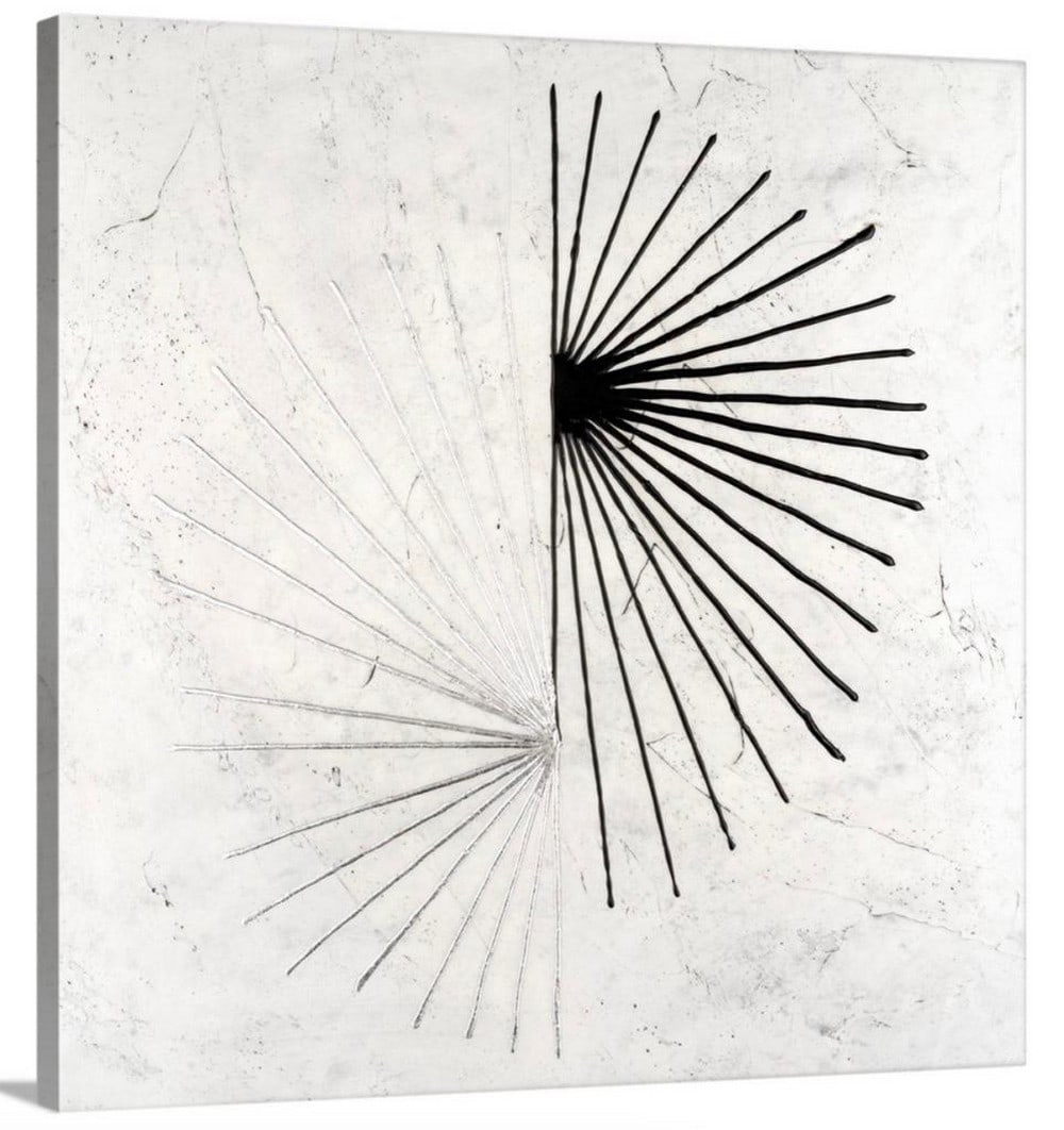 An Offset Burst Canvas Reproduction: An Offset Burst Canvas Reproduction he minimalist design invites viewers to appreciate the power of restraint, where every line serves a purpose, contributing to the overall equilibrium of the composi