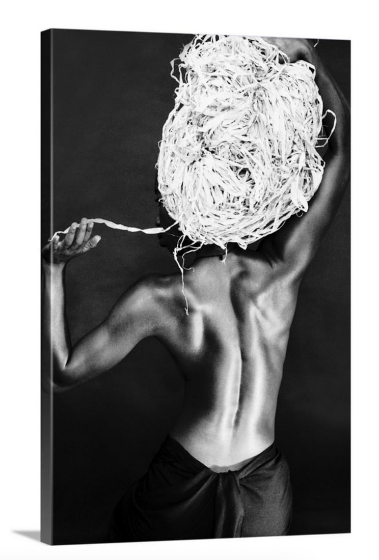 Cheveux De Paille 1, 1990 Canvas Reproduction Wall Art - 16" x 24": Cheveux De Paille 1, 1990 Canvas Reproduction Wall Art - 16" x 24" Angele Etoundi Essamba is a committed artist involved in a reflection on the identity of the black woman. Angele's work chall