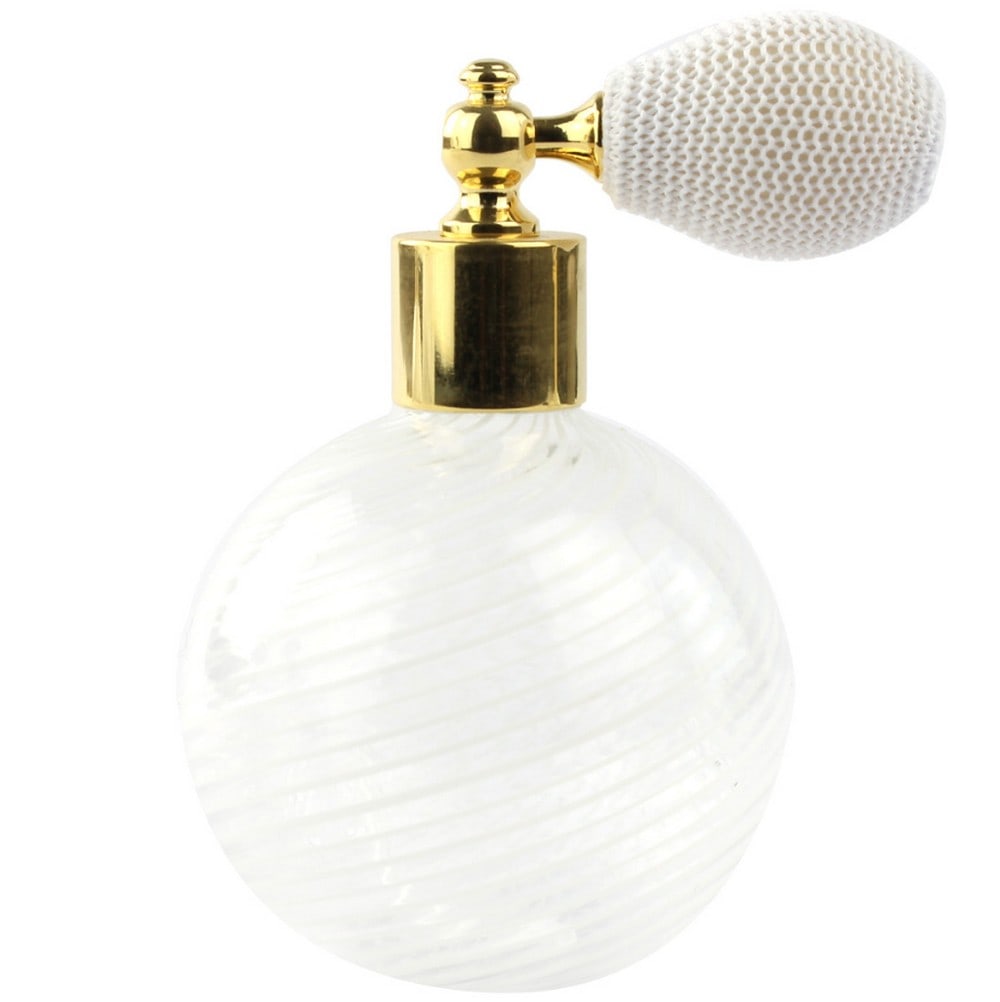 White Filigree Murano Glass Perfume Bottle (1 of 4)
