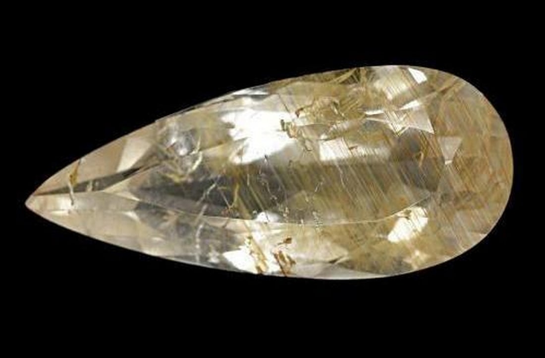 4.48ct Pear Faceted Natural Rutile Topaz (1 of 2)