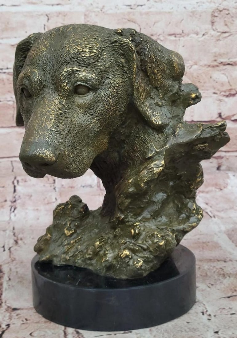 Old Friend - Labrador Retriever Bust by Miguel Lopez (Milo) - 9.5" x 8": Old Friend - Labrador Retriever Bust by Miguel Lopez (Milo) - 9.5" x 8" The Old Friend Labrador Retriever Bust by renowned artist Miguel Lopez, also known as Milo, is a heartfelt tribute to on