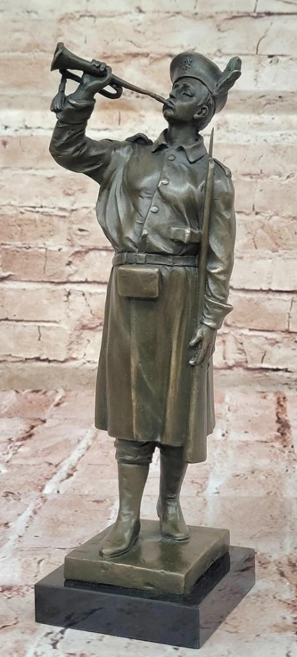 The Bugler - Inspired Bronze Sculpture by Aldo Vitaleh - 11" x 3.5" (1 of 6)