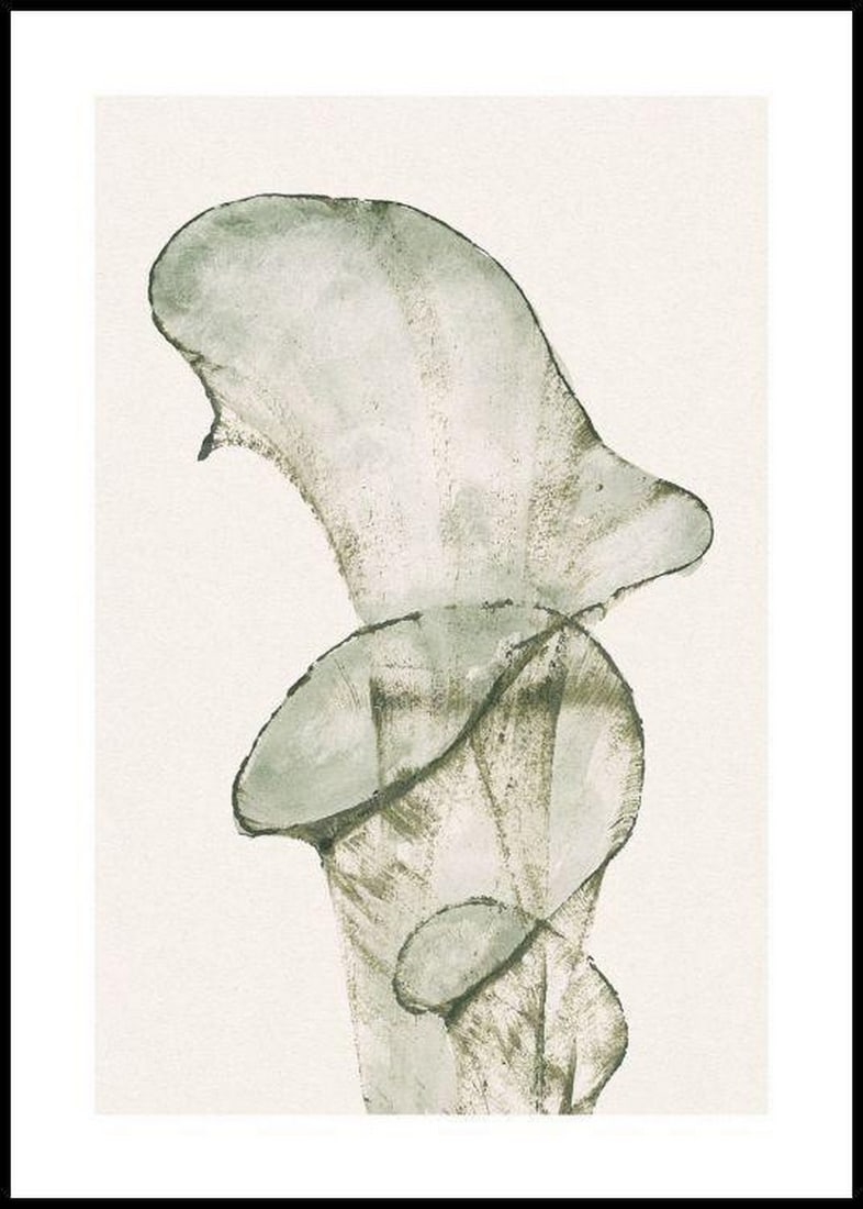 Calla Lily Abstract Green Poster Print - 28" x 20" (1 of 2)