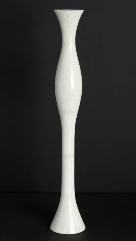 White Marble Candle Stand - 24'' (1 of 4)