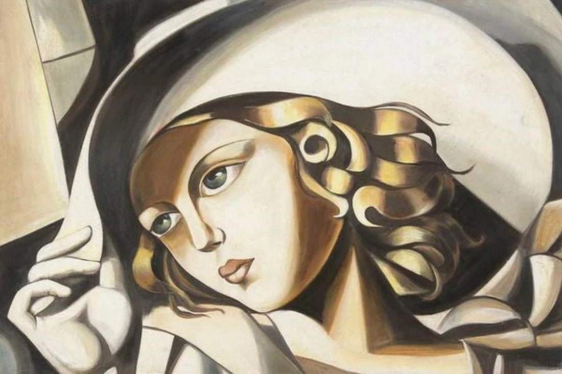 Elegant Young Lady with Gloves Fresco Painting: Elegant Young Lady with Gloves Fresco Painting The 'Young Lady with Gloves Contemporary Fresco' is one of our unique Contemporary Fresco Paintings, crafted by qualified Masters of Arts. Frescoes are d